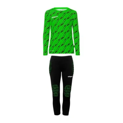 Afbeelding van uhlsport SETS Progressive Trainingspak voor kinderen, Maat: 116, Fluo grün schwarz