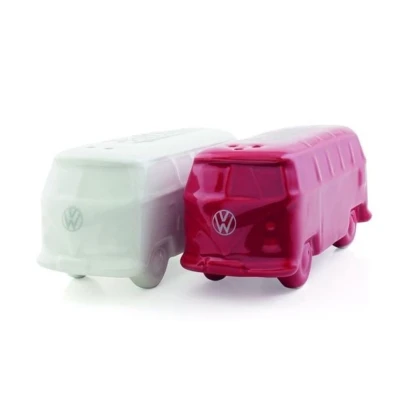 Afbeelding van Brisa peper en zoutstrooier set Volkswagen T1 bus Rood