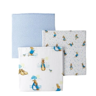 Afbeelding van Beatrix Potter Peter Muslin Squares Set van 3