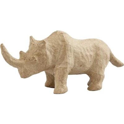 Afbeelding van Creotime Neushoorn 7,5 x 18 cm bruin
