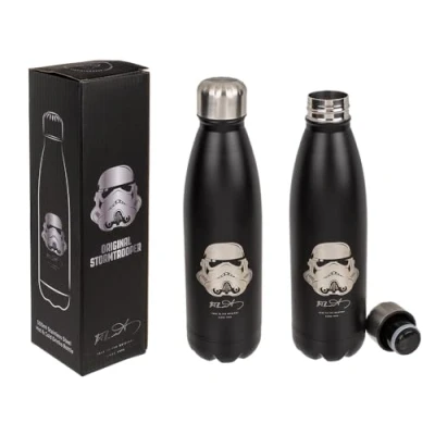 Afbeelding van Out of the blue Metalen drinkfles, Stormtrooper I, voor ca. 500 ml, H: 27 cm, in geschenkdoos