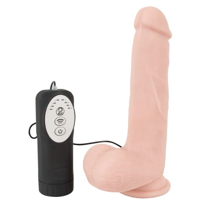 Afbeelding van Roterende Vibrator met Beads Huidskleur
