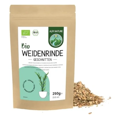 Afbeelding van wilgenbast gesneden BIO 250g van Alpi Nature, losse thee, wilgenbastthee, biologische witte voor het bereiden wilgenbastthee en kruidenthee