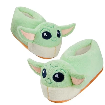 Afbeelding van Disney Lilo en Stitch Yoda 3D pantoffels voor kinderen, blote voeten in verschillende maten, groen, 28/29 EU
