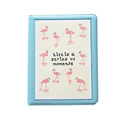 Afbeelding van JXE Flamingo Fotoboek Album Voor Fujifilm Instax Wide 300/210 Instant Films 5&quot; (32 Zakken) Blauw