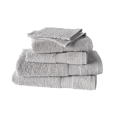 Afbeelding van Badtextielset De Witte Lietaer Hélène Dove (Set van 6)
