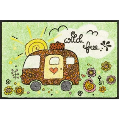 Afbeelding van wash+dry Deurmat, Camper, 40 x 60 cm, binnen en buiten, wasbaar