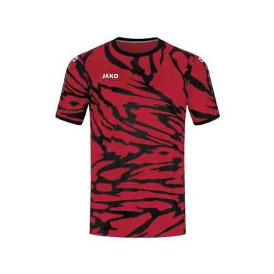 Afbeelding van JAKO Fussball Tshirt print voor kinderen, Maat: 152, Rotschwarz