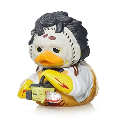 Afbeelding van TUBBZ Boxed Edition Leatherface Collectible Vinyl Rubber Duck Figuur Officiële Texas Chainsaw Massacre Merchandise TV, films en videogames