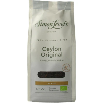 Afbeelding van Simon Lévelt Ceylon Original Premium Organic Tea 90 gram losse thee Zwarte