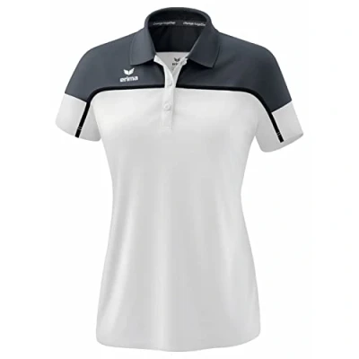 Afbeelding van CHANGE by erima polo dames wit/slate grey/zwart / 40