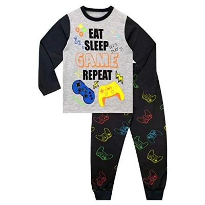 Afbeelding van Harry Bear Jongens Pyjamas Gamen Zwart 128