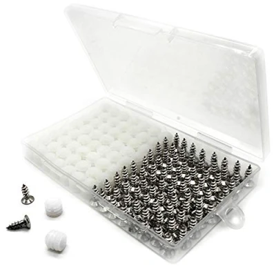 Afbeelding van Plastic scharnier plug inserts met schroeven 100 Pack