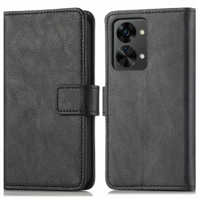 Afbeelding van OnePlus Nord 2T Hoesje Kunstleder iMoshion Bookcase Zwart Telefoonhoesje