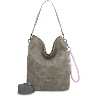Afbeelding van Fritzi aus Preußen Schoudertas Wudy03 Rub Hobo Bag Moss Kaki