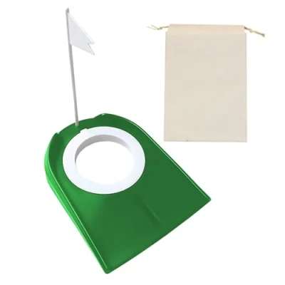 Afbeelding van 1 stuk golfputting cup, fleece tas, golf putting hulp, machine, hole cup en vlag
