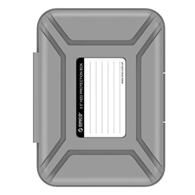 Afbeelding van ORICO 3,5 inch harde schijf tas, stapelbaar en memo HDD beschermhoes voor schijven, grijs