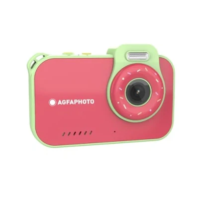 Afbeelding van AgfaPhoto Realikids Cam Waterproof 2 Appareil Photo Enfant Étanche 12MP, Vidéo HD, Mode Selfie, Filtres et Cadres, Jeux Intégrés, Batterie Lithium Rouge