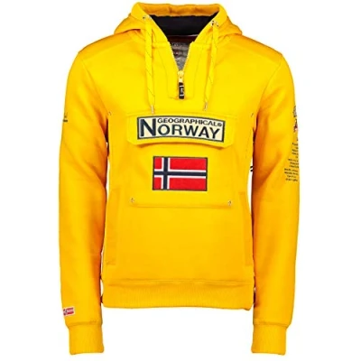 Afbeelding van Geographical Norway GYMCLASS sweatshirt voor heren, Gele Mosterd, L