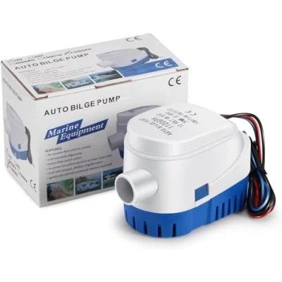 Afbeelding van Automatische bilgepomp, 1100 GPH Ponton Pomp voor Boot Elektrische Dompelpomp 12V DC Klein