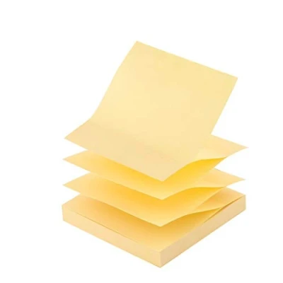 Afbeelding van D.RECT Zelfklevende notities Zig Zag Z Notes 76x76mm 100 vellen geel, 9233