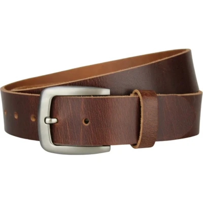 Afbeelding van Fana Belts Heren Riem Bruin Taillemaat 125 Buffelleer Grote Maat Lange