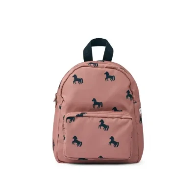 Afbeelding van Liewood Allan Backpack Unisex Rugzak voor kinderen, Maat: One Size, Horses / dark rosetta