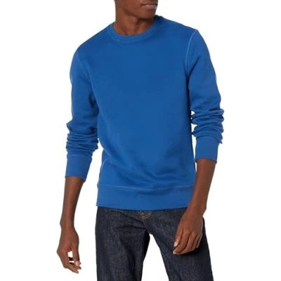 Afbeelding van Amazon Essentials Men&#039;s Fleecetrui met ronde hals (verkrijgbaar in grote en lange maten), Heideblauw, M