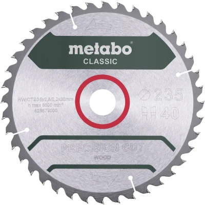 Afbeelding van Metabo 628680000 Cirkelzaagblad 235 x 30 2 mm Aantal tanden: 40 1 stuk(s)