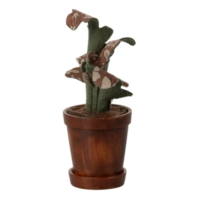 Afbeelding van Maileg poppenhuis bloempot met plant 11,5 cm