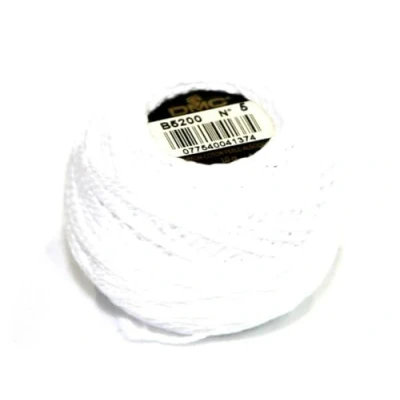 Afbeelding van DMC Katoen Perle Schroefdraad Maat 5 B5200 per 10 gram bal