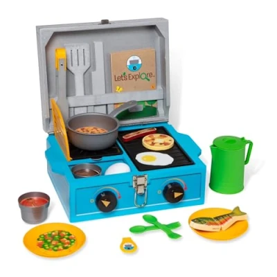 Afbeelding van Melissa en Doug Let&#039;s Explore! Campingvoedselset Campingset voor Kinderen 3+ jaar Cadeau jongen of meisje