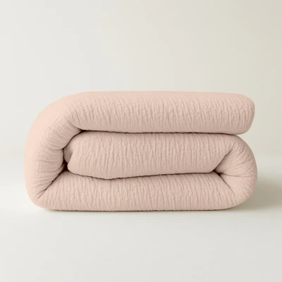 Afbeelding van Dekbed Easy &amp; Dekbedovertrek in 1 Mousseline Donkergrijs 240x200 cm (Lits Jumeaux) Zydante 300 gram per m² Discounter.nl