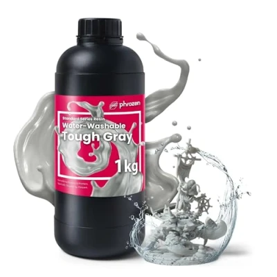 Afbeelding van Phrozen Water Washable Tough 3D Printer Resin 405nm Standaard hars voor LCD/MSLA/DLP Waterwasbare met 2x taaiheid Wit (1kg)