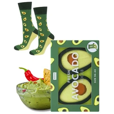 Afbeelding van soxo Warmte Sokken Heren Cadeau Voor Vrouwen Happy Socks Woman 41 46 Avocado