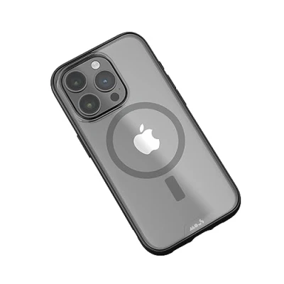 Afbeelding van Mous voor iPhone 15 Pro hoesje MagSafe compatibel transparant Clarity 2.0 Beschermend krasbestendig kristalhelder en slank ontwerp schokbestendig telefoonhoesje versie 2