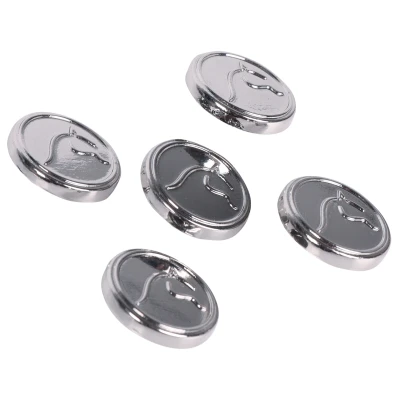 Afbeelding van HH Metallic Horse knopenset zilver