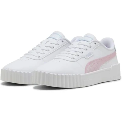 Afbeelding van PUMA Carina 3.0 Blurry Dreams Jr Meisjes Sneakers White Rose Mauve Cool Weather