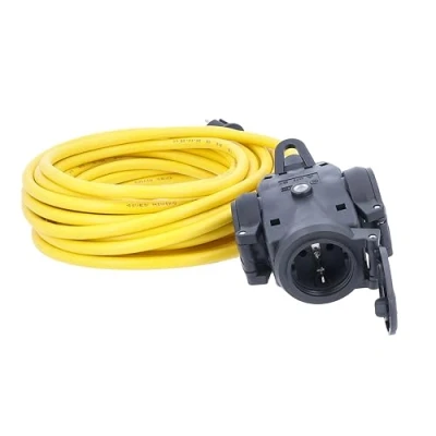 Afbeelding van AS Schwabe 61454 Stroom Verlengkabel 16 A Geel 3.00 m AT N07V3V3 F 3G 1,5 mm²