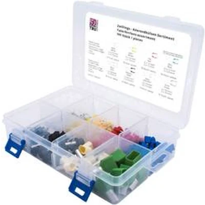Afbeelding van TRU COMPONENTS T1903C035 Assortiment adereindhulzen 0.75 mm², 1 1.5 2.5 4 6 10 16 mm² Deels geïsoleerd 300 onderdelen