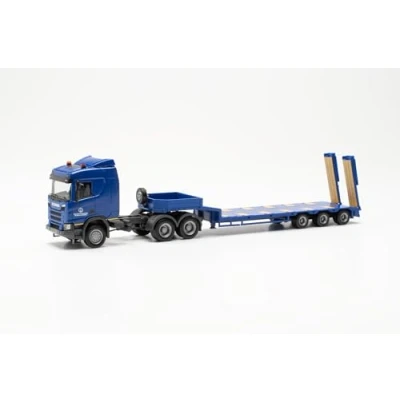 Afbeelding van Herpa vrachtwagen model Scania CR ND &quot;Wehrtechnische Dienststelle für Waffen und Munition&quot;, schaal 1:87, voor diorama, modelbouw, verzamelobject, Made in Germany, kunststof