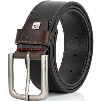 Afbeelding van PIERRE CARDIN leren heren riem bruin Maat: 90
