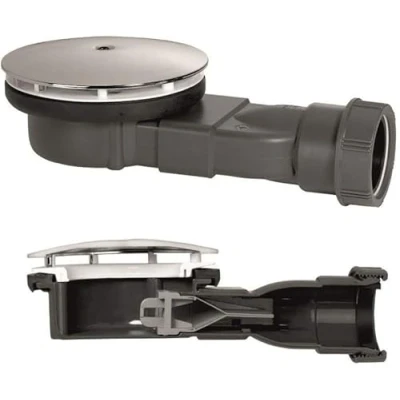 Afbeelding van Wirquin 90 mm Slim Shower Waste Membraan Trap 40 Hoogte