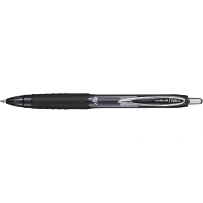 Afbeelding van Uni ball intrekbare roller Signo RT207 zwart , gerecycled plastic 12 stuks