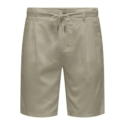 Afbeelding van ONLY &amp; SONS regular chino short lichtbruin