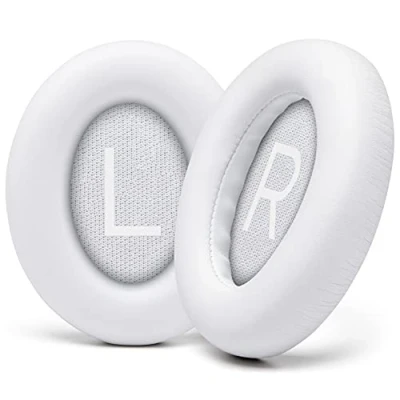 Afbeelding van WC Wicked Cushions Opgewaardeerde Vervangende Oorkussens voor Bose 700 Noise Cancelling Hoofdtelefoon (NC700) Zachter PU Leer, Luxe Geheugenschuim, Toegevoegd Dikte, Extra Duurzame (Wit)