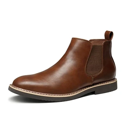 Afbeelding van Bruno Marc Chelsea Boots enkellaarzen voor heren, bruin, 42 EU