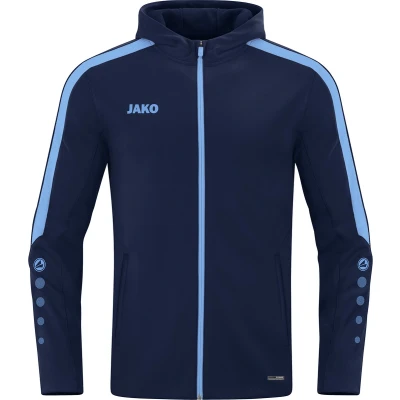 Afbeelding van JAKO Jas met kap Power Marine/hemelsblauw