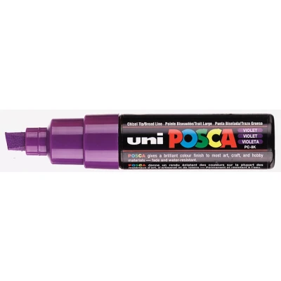 Afbeelding van uni ball Paint Marker op waterbasis Posca PC 8K paars 6 stuks