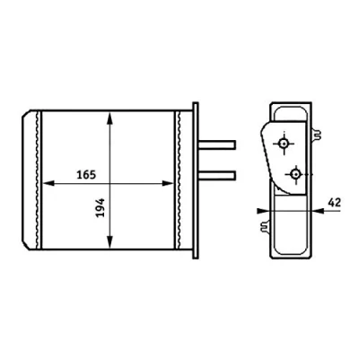 Afbeelding van Mahle Original Kachelradiateur AH 159 000S